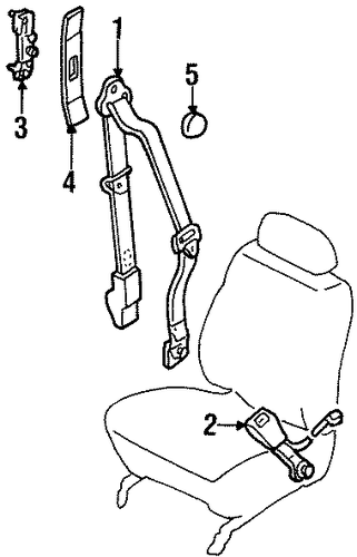 Escort FRONT SEAT BELTS