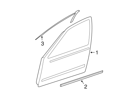 Maxima EXTERIOR TRIM - FRONT DOOR