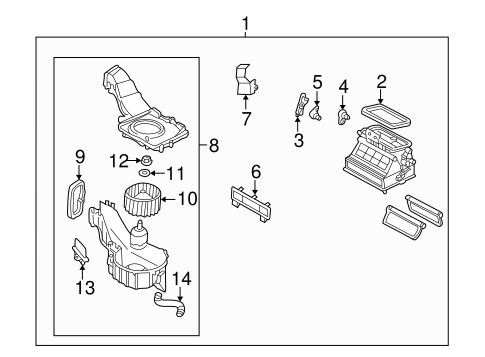 Impreza BLOWER MOTOR & FAN