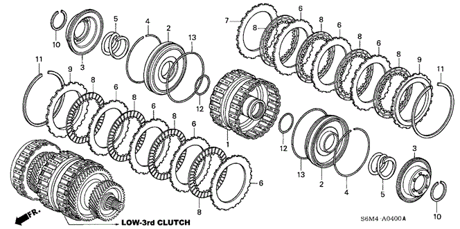 RSX AT CLUTCH (LOW-THIRD)