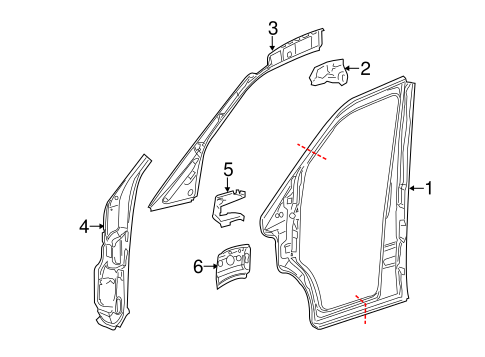 Sprinter 3500 HINGE PILLAR
