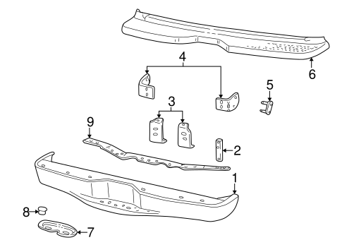 Explorer BUMPER & COMPONENTS - REAR