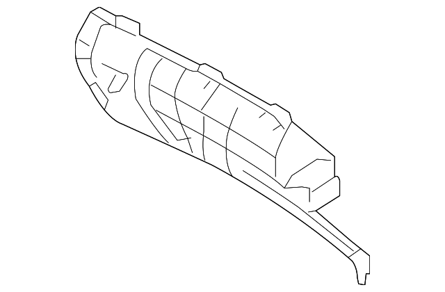 85870-1F500EZ Деталь REAR TRIM PANEL, LEFT