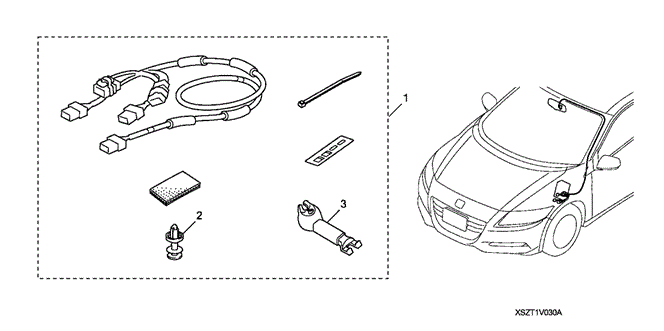 ACCESSORIES/AUTO DAY & NIGHT MIRROR ATTACHMENT for 2012 Honda CR-Z #1