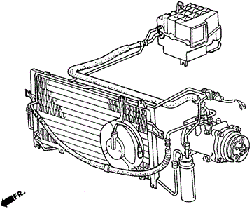BODY / AIR CONDITIONING/A/C AIR CONDITIONER for 1985 Honda CRX #1