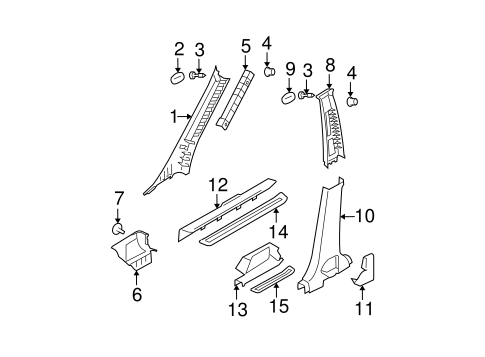 Sportage INTERIOR TRIM - PILLARS