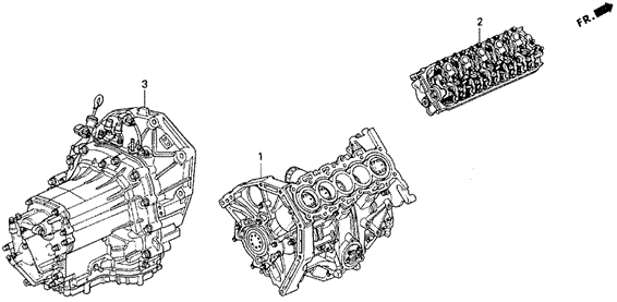 VIGOR ENGINE ASSY. - TRANSMISSION ASSY.