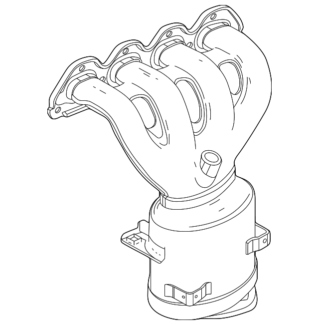 55573030 Деталь EXHAUST MANIFOLD