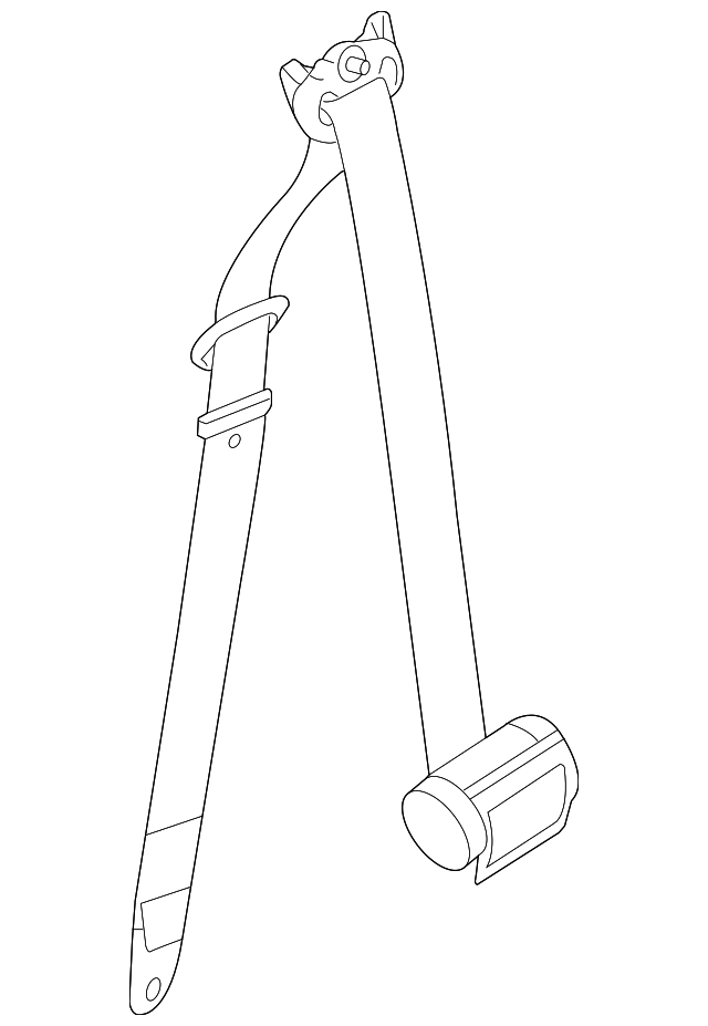 72-11-7-276-847 Деталь BELT & RETRACTOR, LEFT