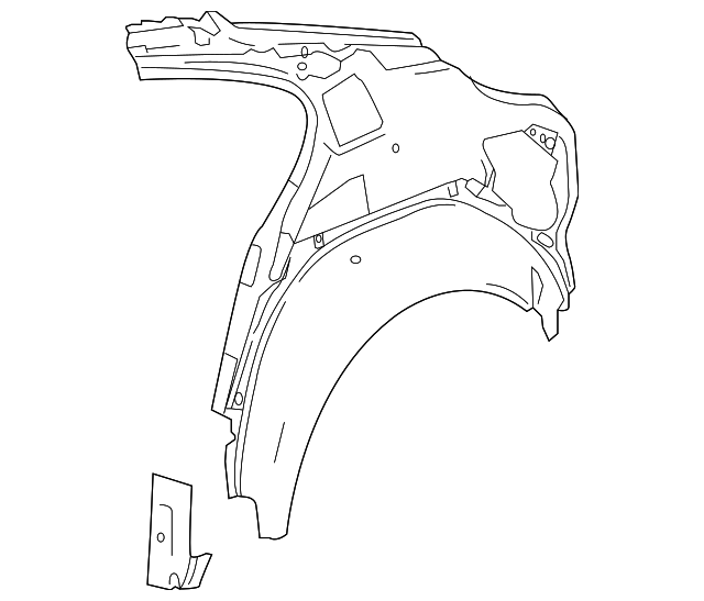 22902684 Деталь INNER PANEL, RIGHT