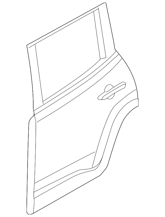 68263195AA Деталь DOOR SHELL, LEFT