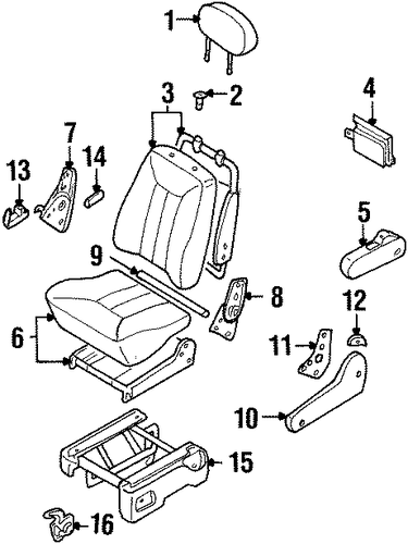 Quest REAR SEAT COMPONENTS 2
