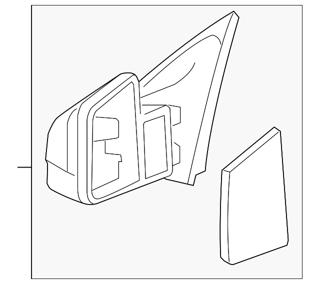 4L3Z17696BA Деталь MIRROR ASSY