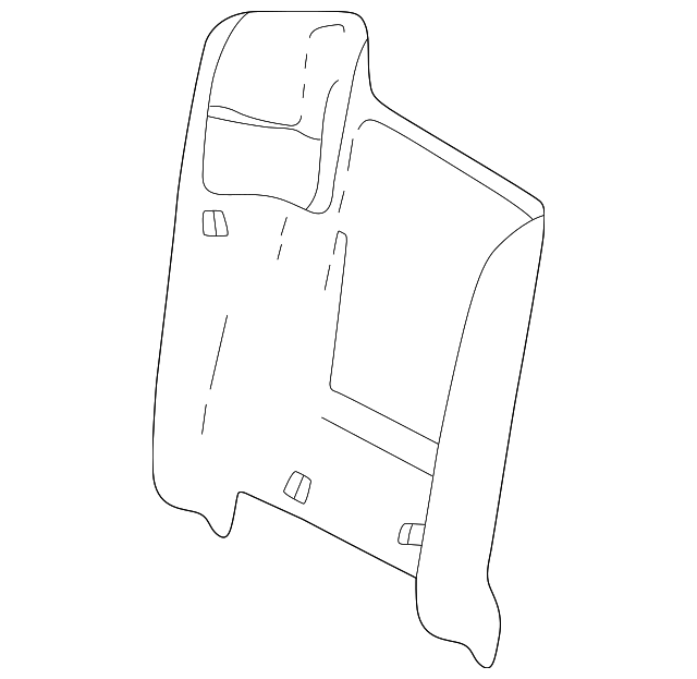 12456581 Деталь SEAT BACK PANEL