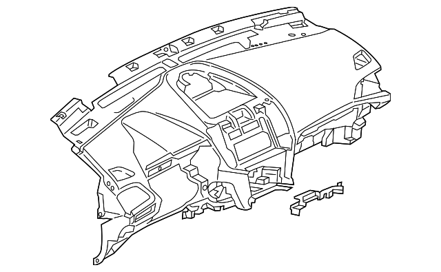 FT4Z-5804320-AA Деталь INSTRUMENT PANEL