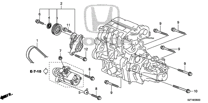 ENGINE/AUTO TENSIONER for 2011 Honda CR-Z #1