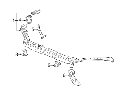 Encore RADIATOR SUPPORT