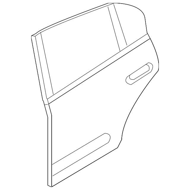 H210MAL5AA Деталь DOOR SHELL, RIGHT