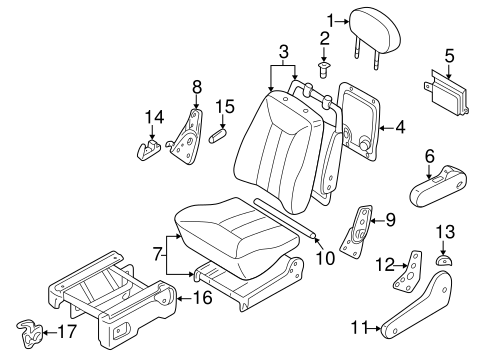 Quest REAR SEAT COMPONENTS 5