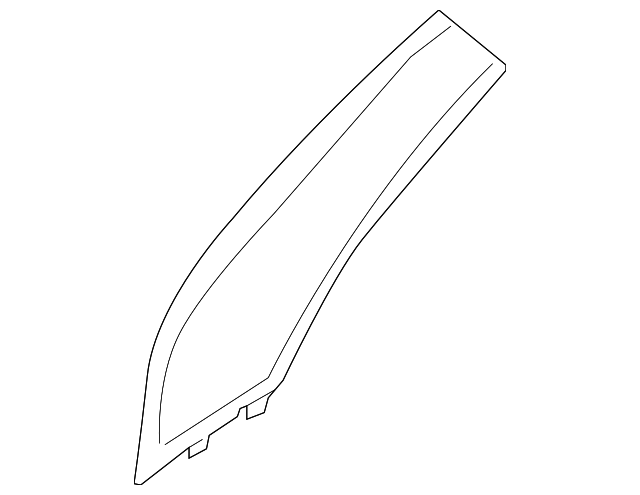 5VW19MS7AA Деталь WNDSHLD PLR TRIM, LEFT