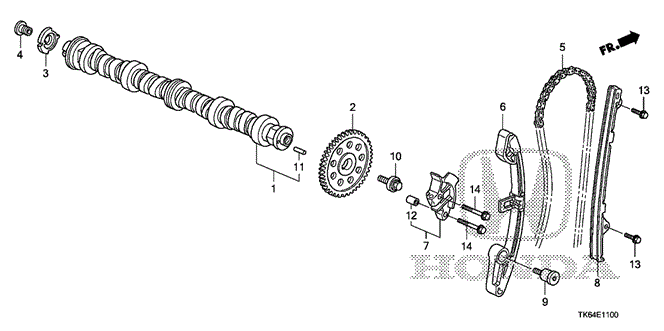 ENGINE/CAMSHAFT - CAM CHAIN for 2009 Honda FIT #1