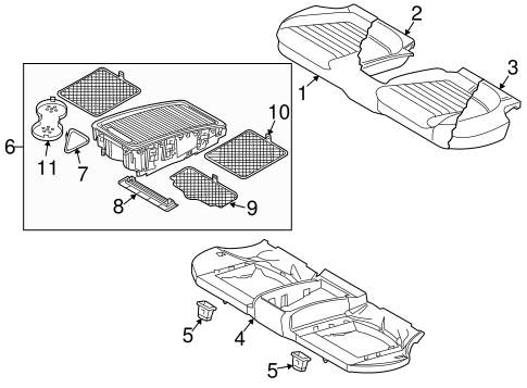CC REAR SEAT COMPONENTS