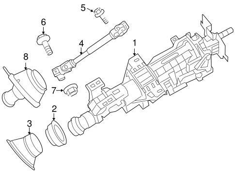 Altima STEERING COLUMN ASSEMBLY