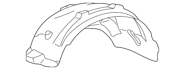 163-884-07-22 Деталь FENDER LINER, LEFT