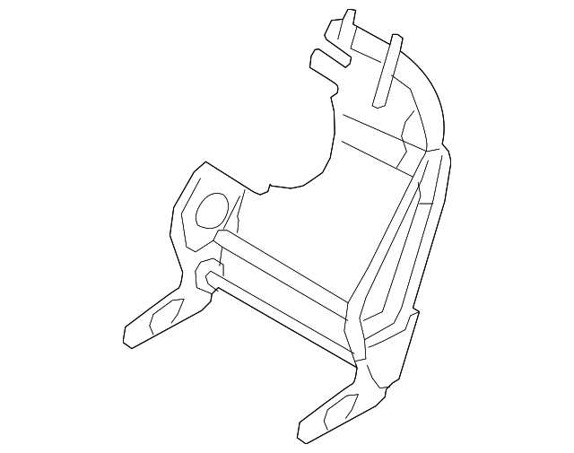 52-10-7-124-053 Деталь SEAT BACK FRAME, LEFT