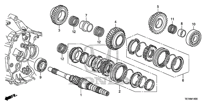 ACCORD COUPE MT MAINSHAFT (V6)