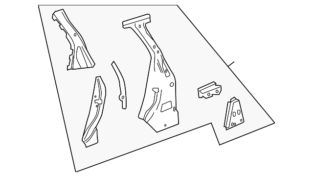 20832000 Деталь LOCK PLR REINF, RIGHT