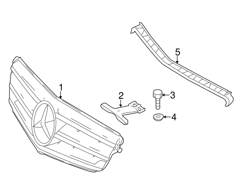 C63 AMG GRILLE & COMPONENTS 3