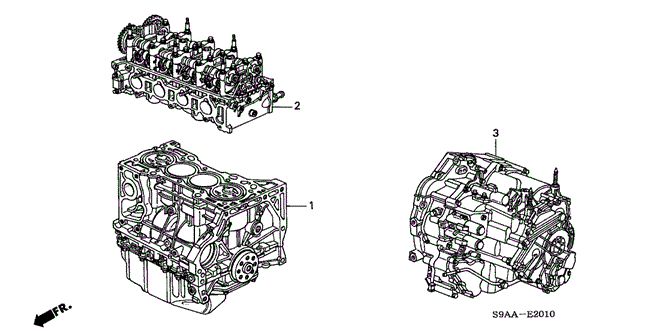ENGINE/ENGINE ASSY. - TRANSMISSION ASSY. for 2006 Honda CR-V #1