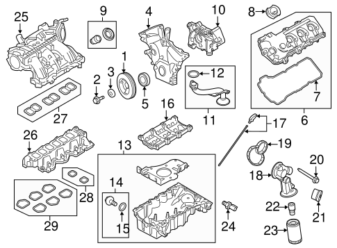 ENGINE PARTS for 2010 Ford Taurus