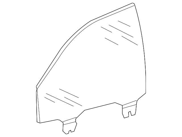 3D4-845-022-K Деталь DOOR GLASS, RIGHT