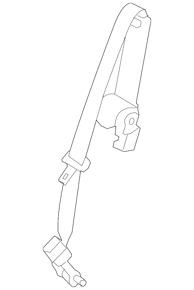 7T4Z-78611B64-AA Деталь CENTER SEAT BELT