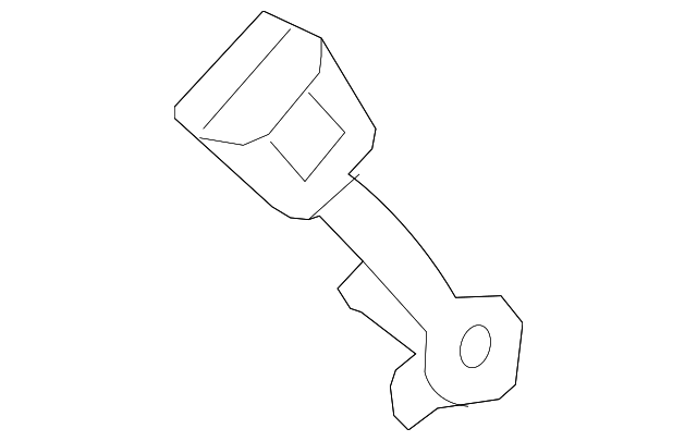 7T4Z7860044AA Деталь BUCKLE END, RIGHT