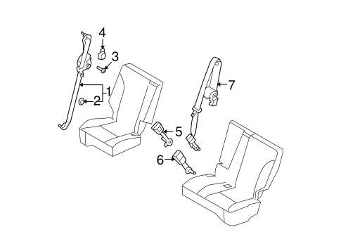 Edge REAR SEAT BELTS