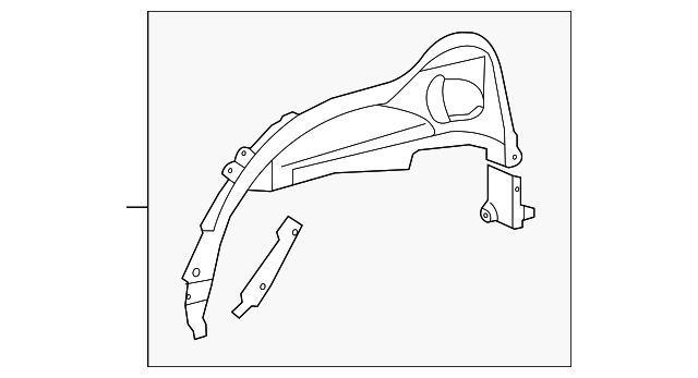 61633-35912 Деталь INNER WHEELHOUSE, RIGHT
