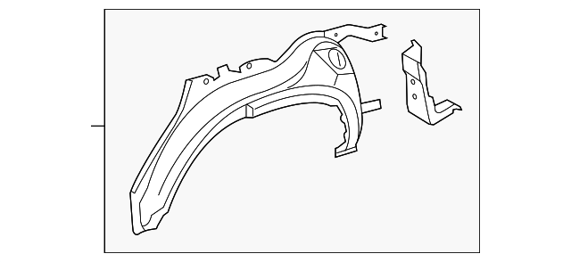 61631-35905 Деталь OUTER WHEELHOUSE, RIGHT