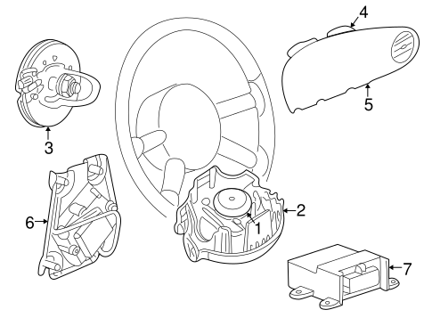 PT Cruiser AIR BAG COMPONENTS 2