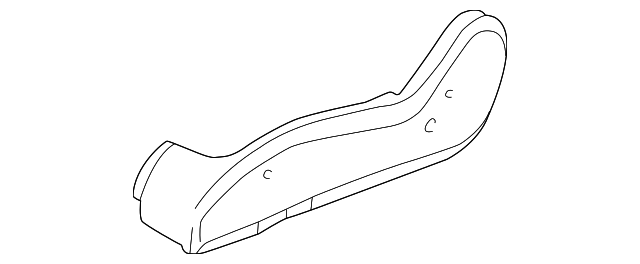 163-919-51-20-7211 Деталь RECLINE COVER, LEFT
