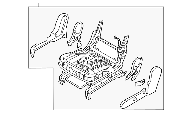 89600-C6000 Деталь CUSHION FRAME, RIGHT