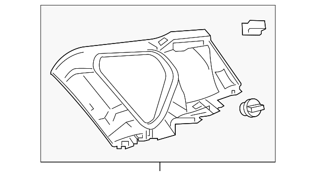 62480-12210-B0 Деталь UPPER QTR TRIM, LEFT