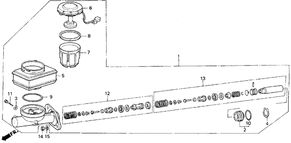 LEGEND SEDAN BRAKE MASTER CYLINDER (88) (L,LS)