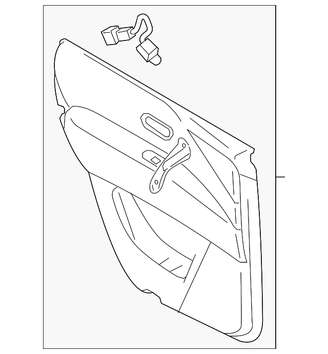 829001LE1A Деталь DOOR TRIM PANEL, RIGHT