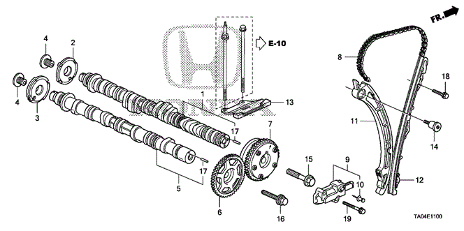 ENGINE/CAMSHAFT - CAM CHAIN (L4) for 2009 Honda ACCORD SEDAN #1