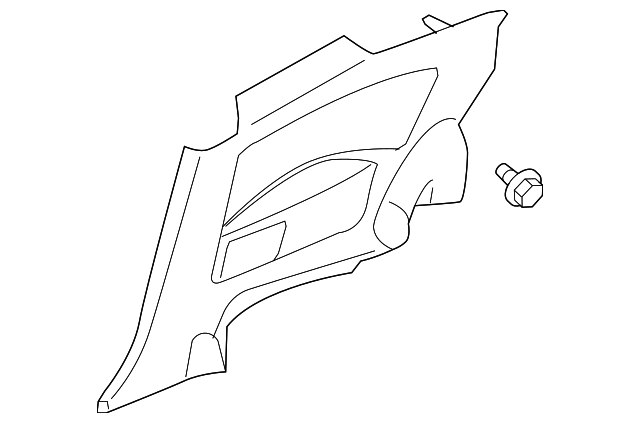 76901AM800 Деталь LOWER QTR TRIM, LEFT