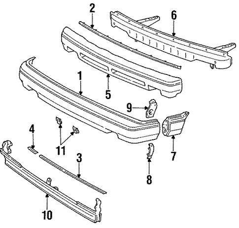 Camry BUMPER & COMPONENTS - FRONT