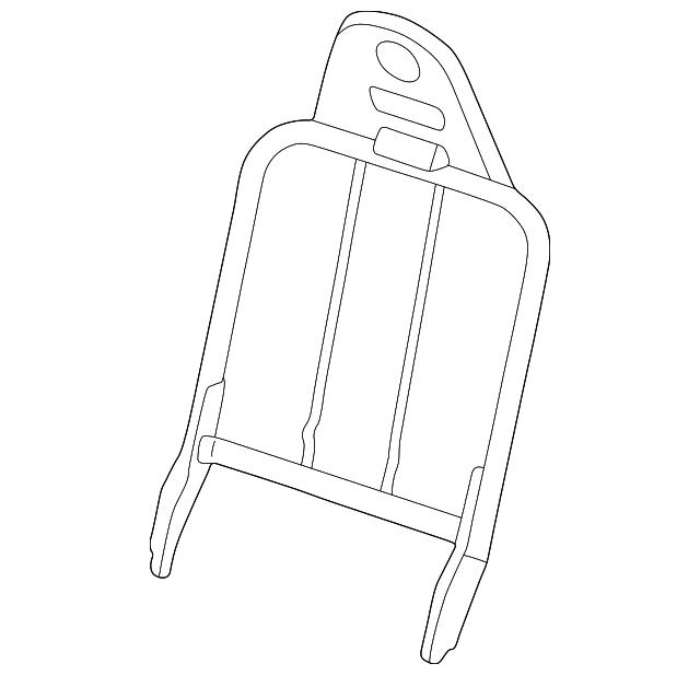 1F20-88-133 Деталь SEAT BACK FRAME, RIGHT